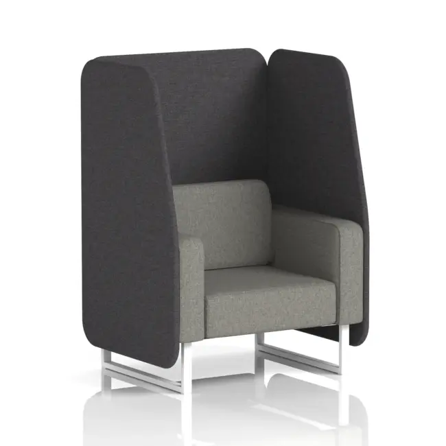 Brixworth Open Booth With White Legs in Two Tone - Image 19
