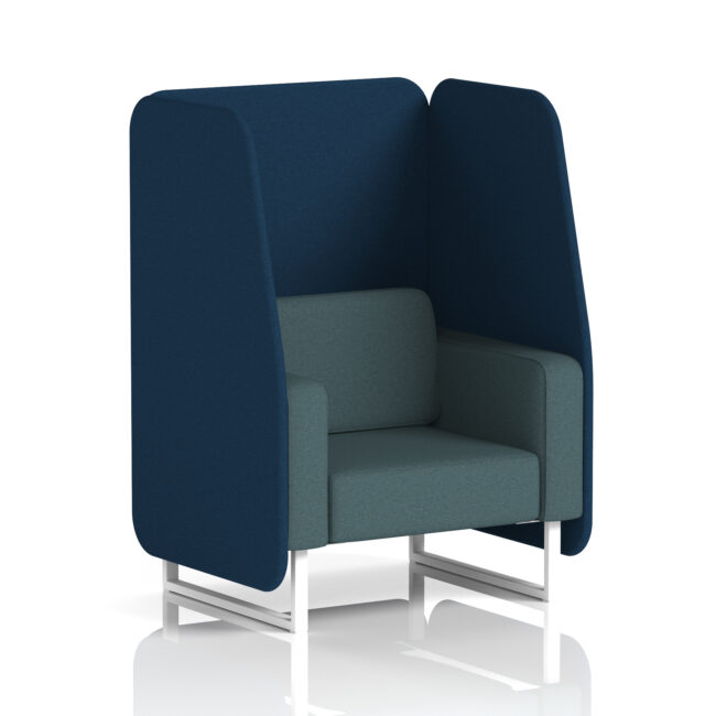 Brixworth Open Booth With White Legs in Two Tone - Image 22
