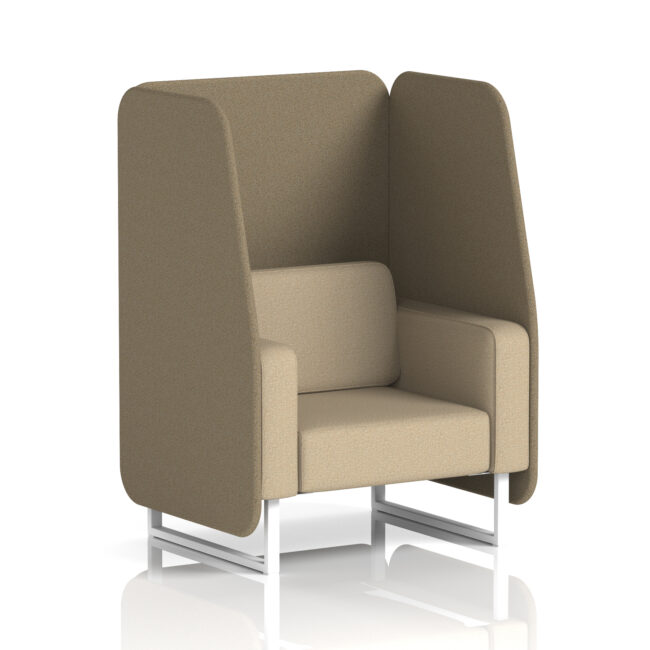 Brixworth Open Booth With White Legs in Two Tone - Image 37