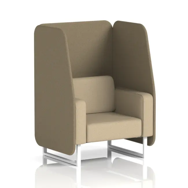 Brixworth Open Booth With White Legs in Two Tone - Image 37