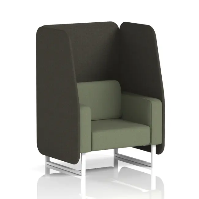 Brixworth Open Booth With White Legs in Two Tone - Image 46