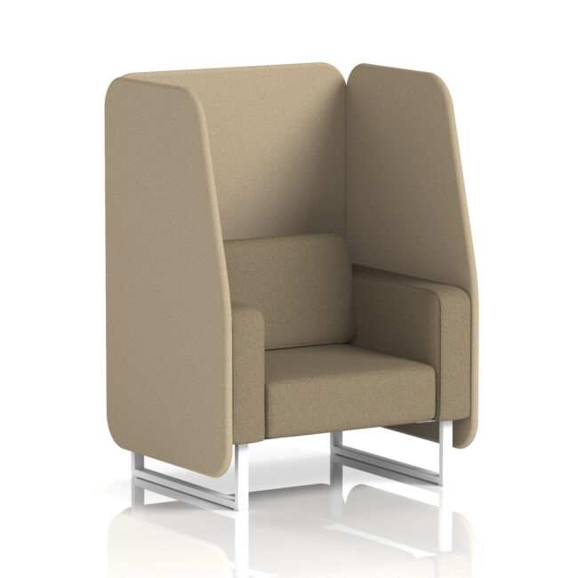 Brixworth Open Booth With White Legs in Two Tone - Image 49