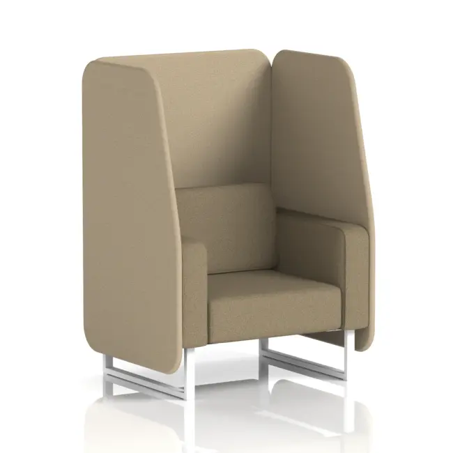 Brixworth Open Booth With White Legs in Two Tone - Image 49