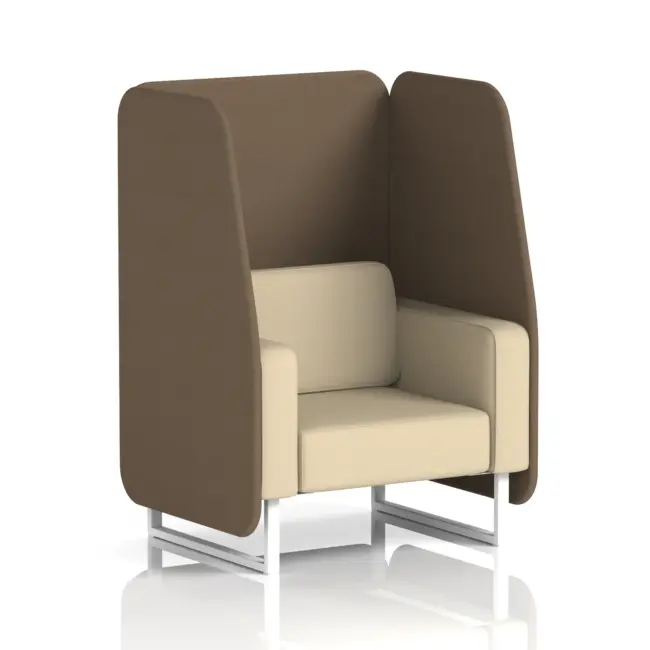 Brixworth Open Booth With White Legs in Two Tone - Image 79
