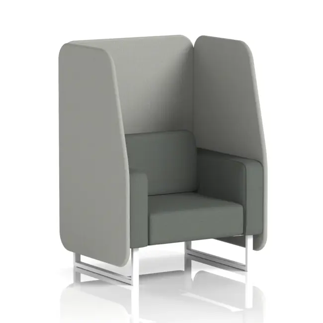 Brixworth Open Booth With White Legs in Two Tone - Image 82