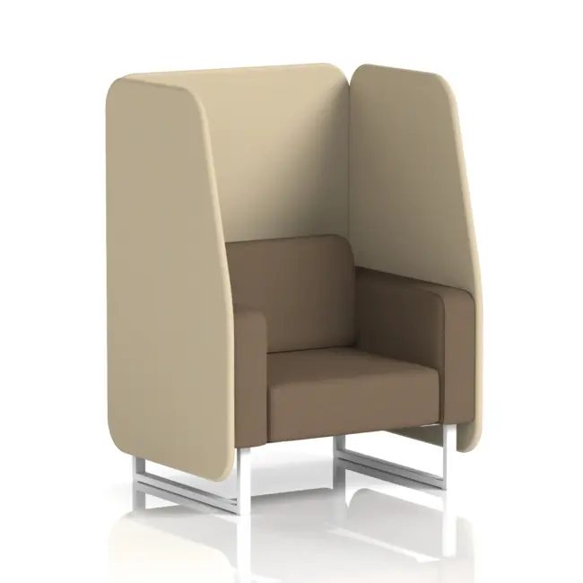 Brixworth Open Booth With White Legs in Two Tone - Image 88