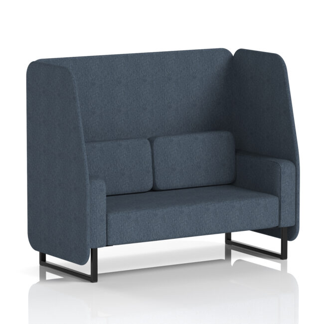 Brixworth Open Booth With Black Legs in Single Tone - Image 8