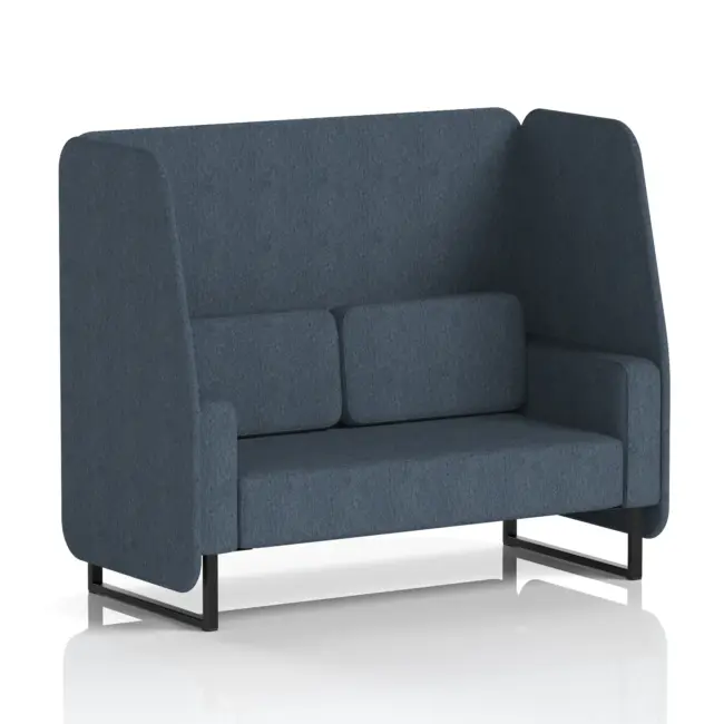 Brixworth Open Booth With Black Legs in Single Tone - Image 8