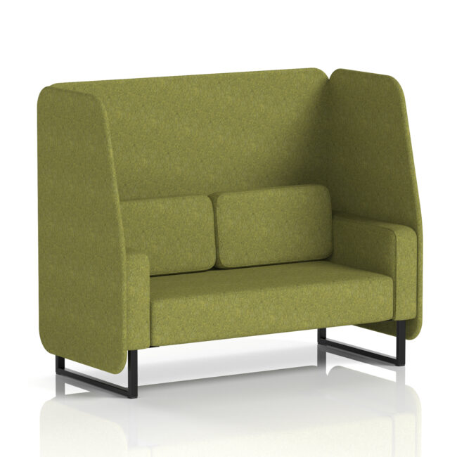 Brixworth Open Booth With Black Legs in Single Tone - Image 11
