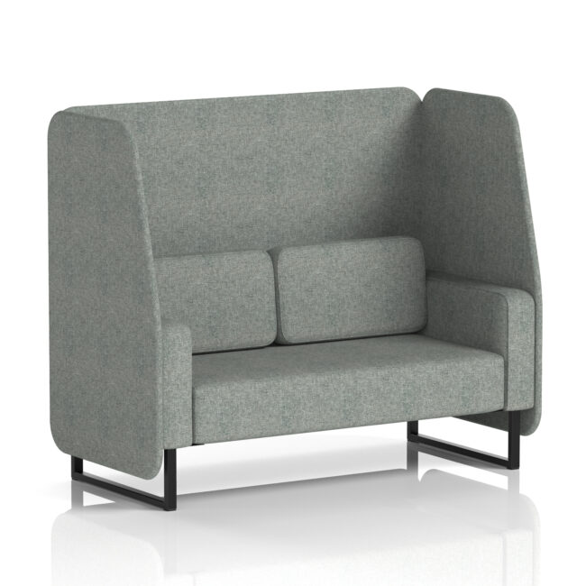 Brixworth Open Booth With Black Legs in Single Tone - Image 14