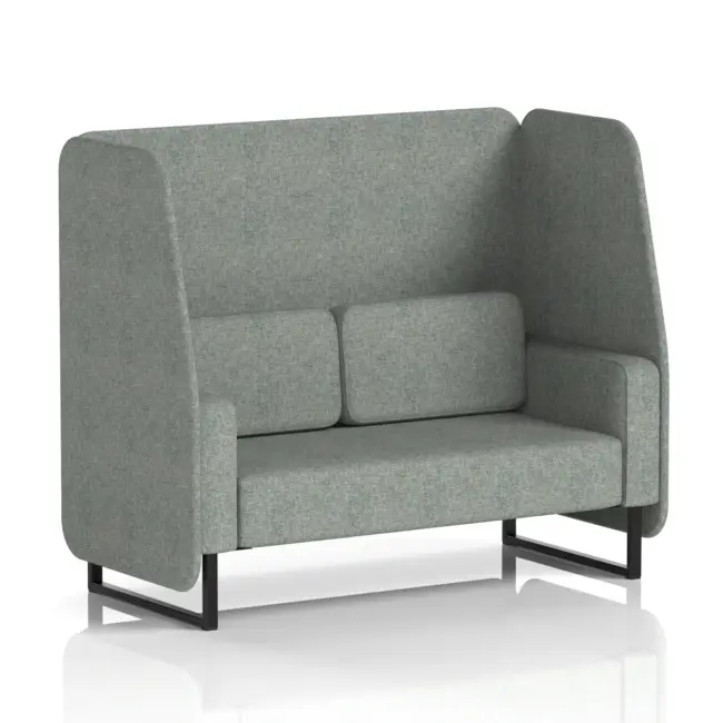 Brixworth Open Booth With Black Legs in Single Tone - Image 14