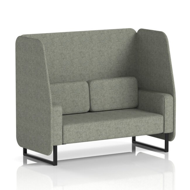 Brixworth Open Booth With Black Legs in Single Tone - Image 17