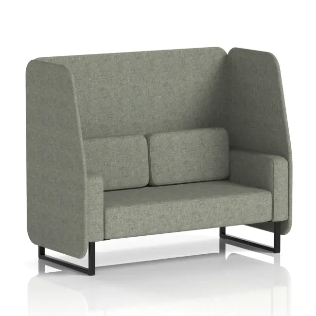 Brixworth Open Booth With Black Legs in Single Tone - Image 17