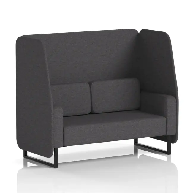 Brixworth Open Booth With Black Legs in Single Tone - Image 20
