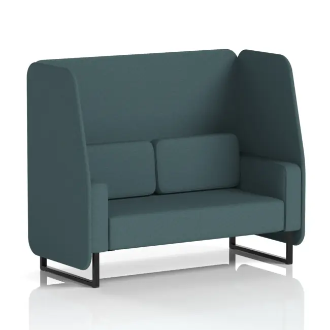 Brixworth Open Booth With Black Legs in Single Tone - Image 32