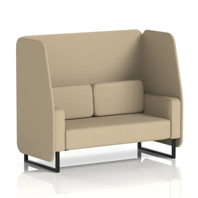 Brixworth Open Booth With Black Legs in Single Tone - Image 50