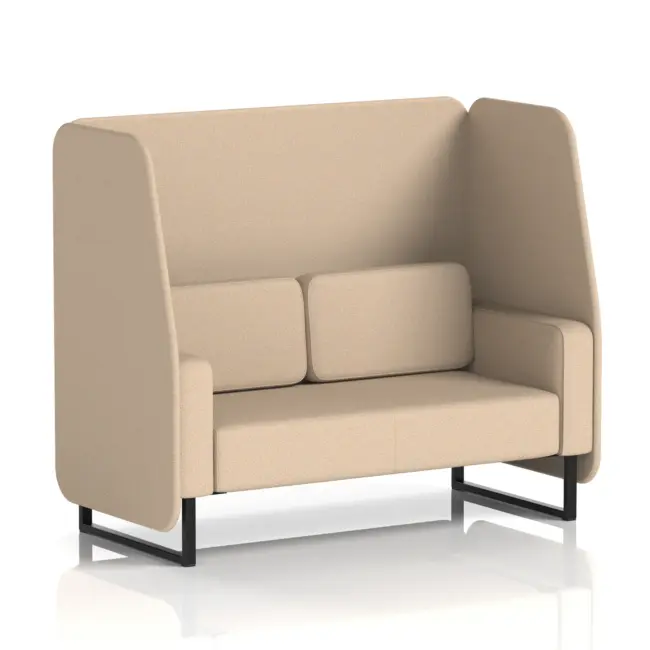 Brixworth Open Booth With Black Legs in Single Tone - Image 56