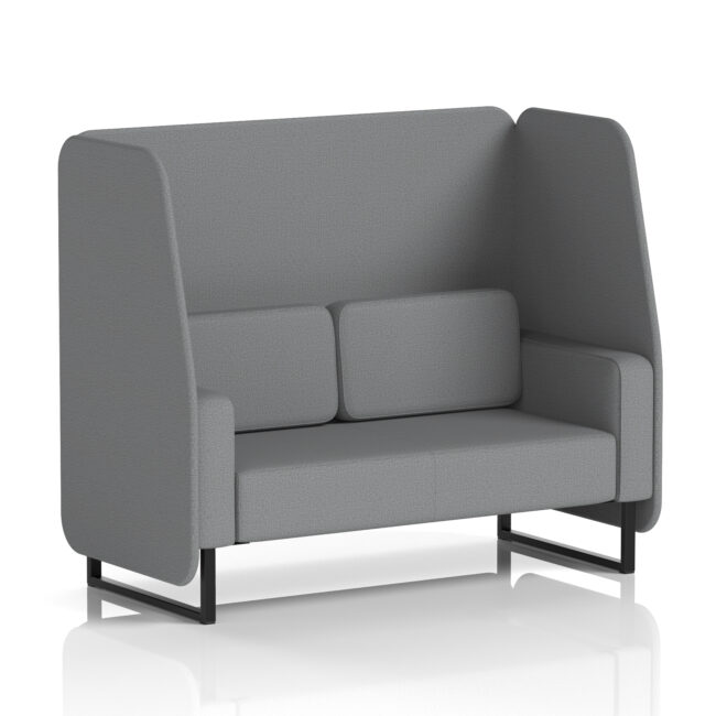 Brixworth Open Booth With Black Legs in Single Tone - Image 68