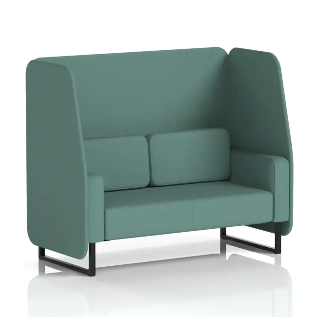 Brixworth Open Booth With Black Legs in Single Tone - Image 74