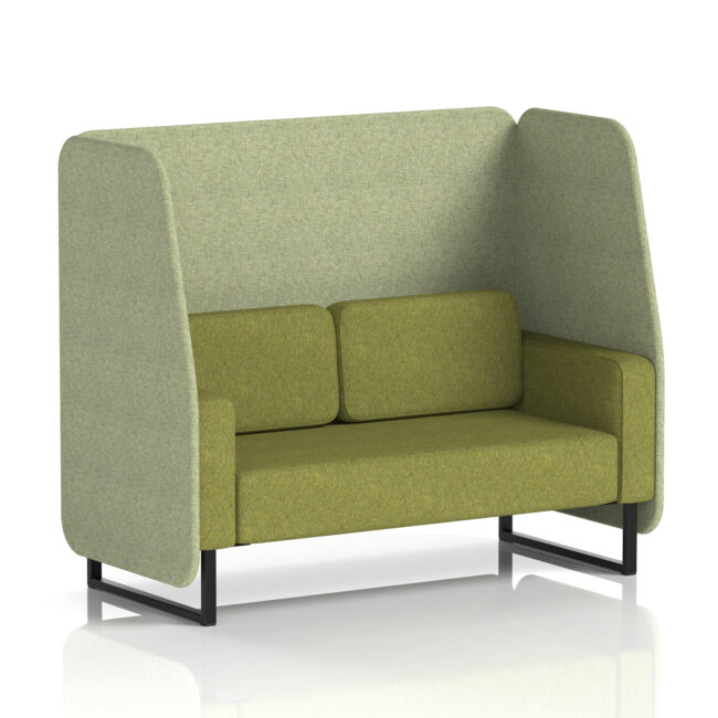 Brixworth Open Booth With Black Legs in Two Tone - Image 2