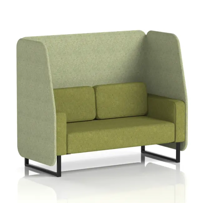 Brixworth Open Booth With Black Legs in Two Tone - Image 2