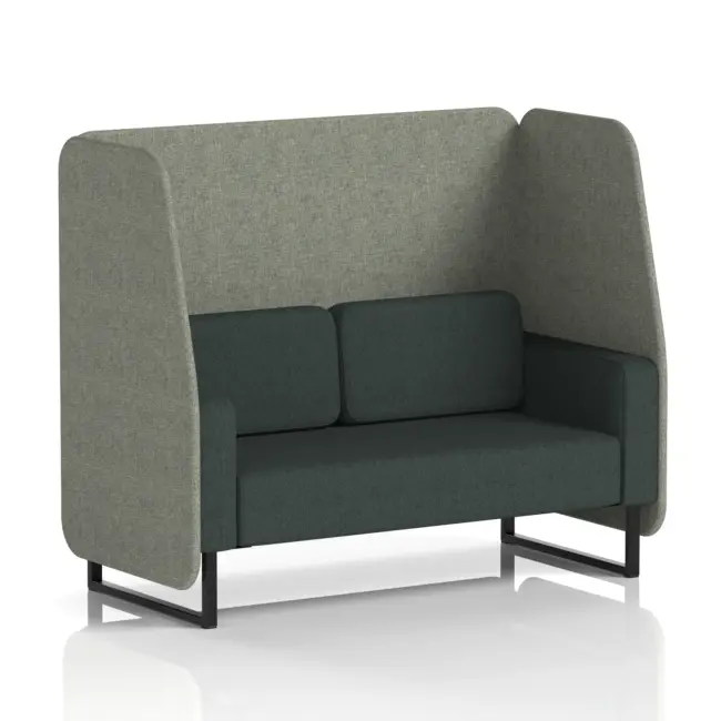 Brixworth Open Booth With Black Legs in Two Tone - Image 17