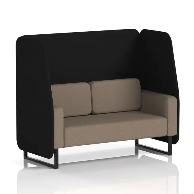 Brixworth Open Booth With Black Legs in Two Tone - Image 26