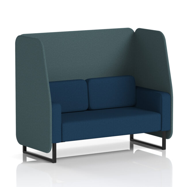 Brixworth Open Booth With Black Legs in Two Tone - Image 32
