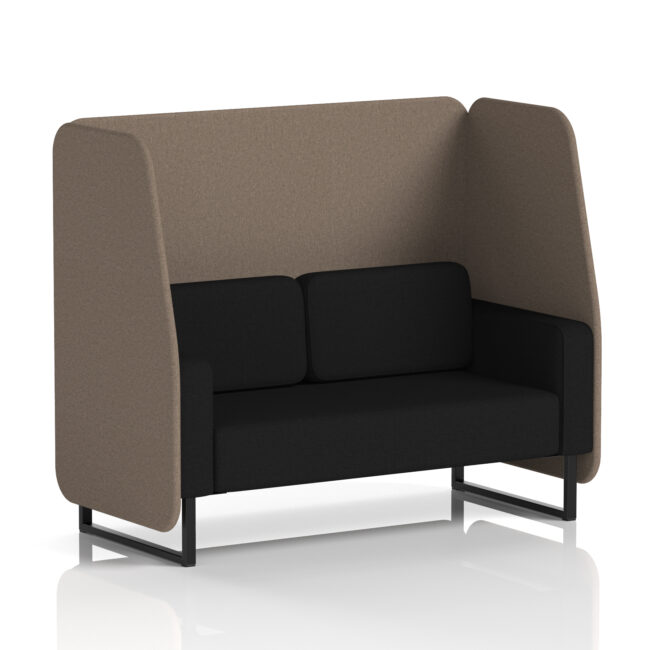 Brixworth Open Booth With Black Legs in Two Tone - Image 35