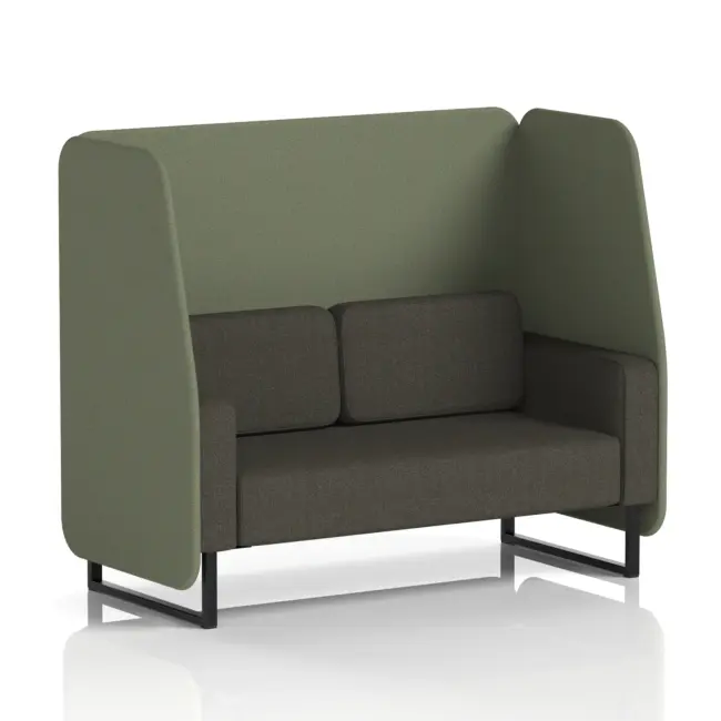 Brixworth Open Booth With Black Legs in Two Tone - Image 41