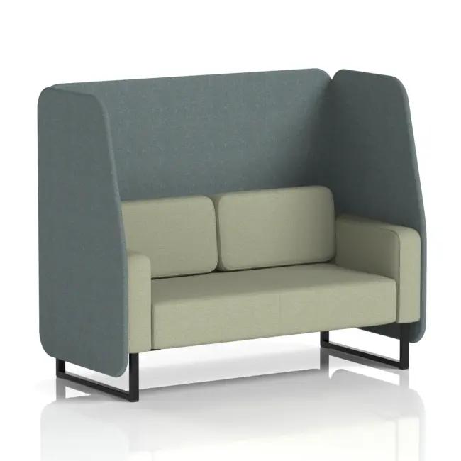 Brixworth Open Booth With Black Legs in Two Tone - Image 53