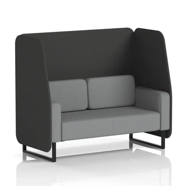 Brixworth Open Booth With Black Legs in Two Tone - Image 62