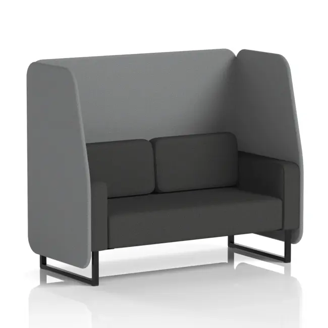 Brixworth Open Booth With Black Legs in Two Tone - Image 68