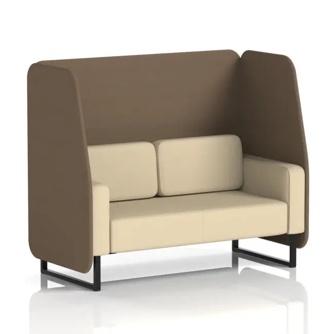 Brixworth Open Booth With Black Legs in Two Tone - Image 80