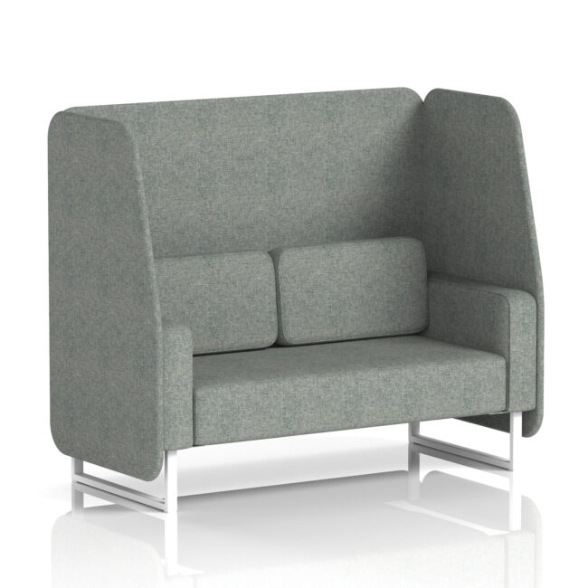 Brixworth Open Booth With White Legs in Single Tone - Image 14
