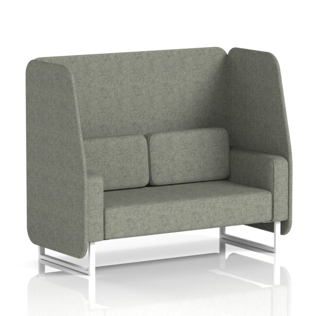 Brixworth Open Booth With White Legs in Single Tone - Image 17