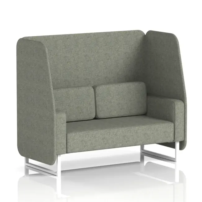 Brixworth Open Booth With White Legs in Single Tone - Image 17