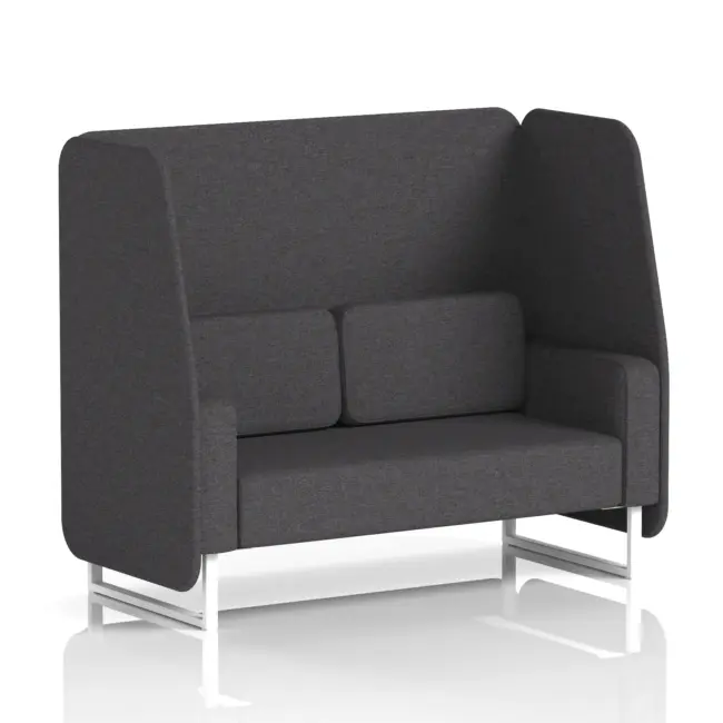 Brixworth Open Booth With White Legs in Single Tone - Image 20