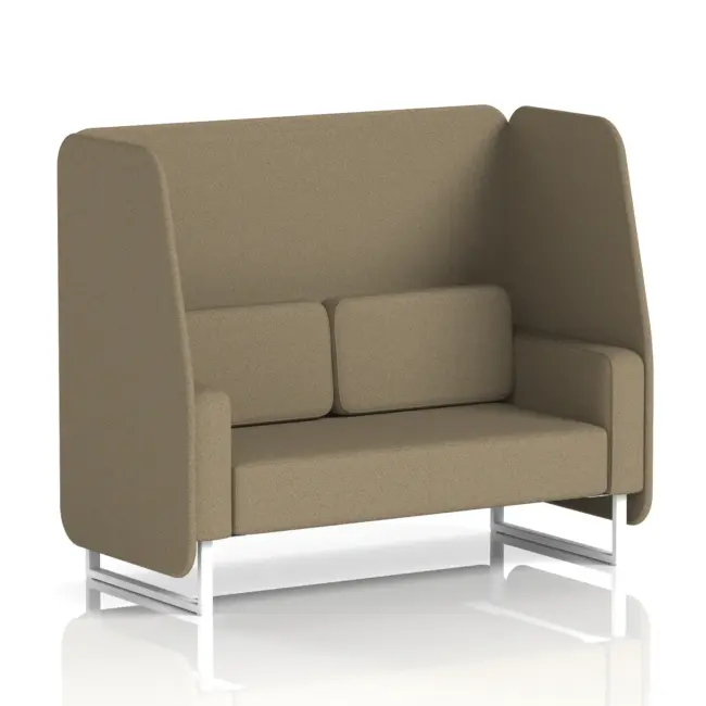 Brixworth Open Booth With White Legs in Single Tone - Image 38