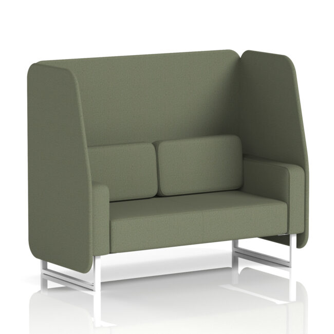Brixworth Open Booth With White Legs in Single Tone - Image 41