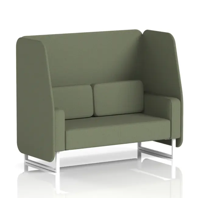 Brixworth Open Booth With White Legs in Single Tone - Image 41