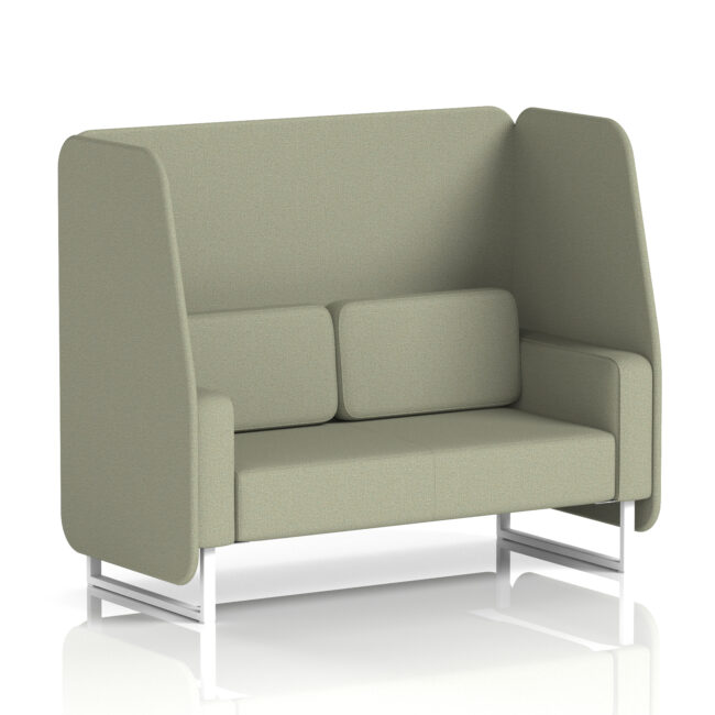 Brixworth Open Booth With White Legs in Single Tone - Image 44
