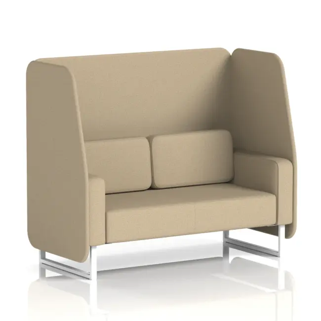 Brixworth Open Booth With White Legs in Single Tone - Image 50