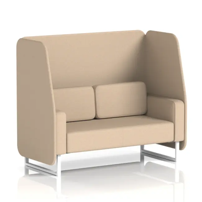 Brixworth Open Booth With White Legs in Single Tone - Image 56