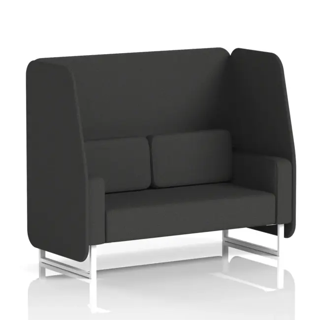 Brixworth Open Booth With White Legs in Single Tone - Image 62