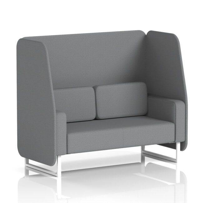 Brixworth Open Booth With White Legs in Single Tone - Image 68