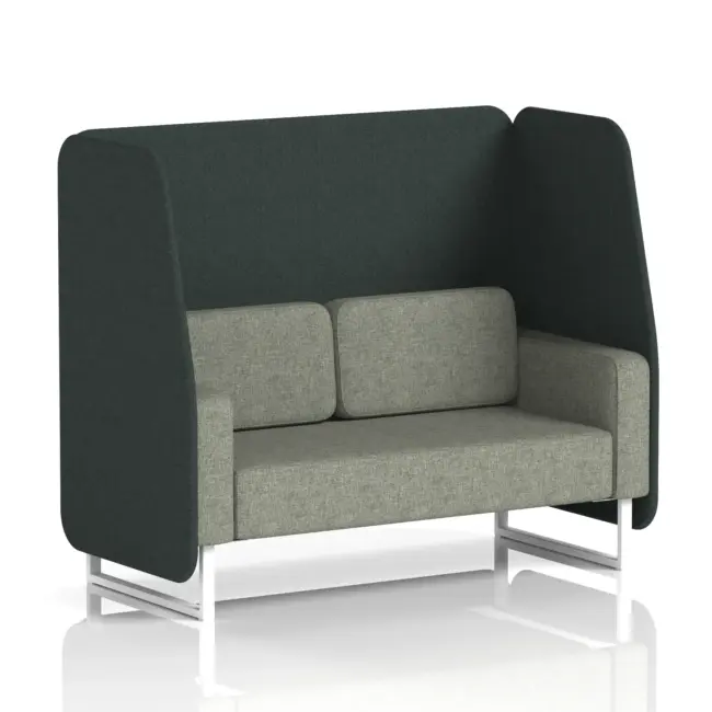 Brixworth Open Booth With White Legs in Two Tone - Image 5
