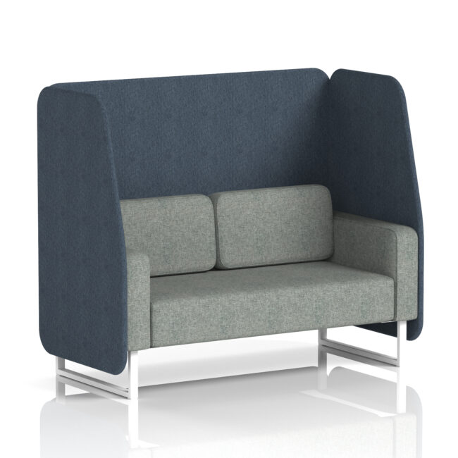 Brixworth Open Booth With White Legs in Two Tone - Image 8