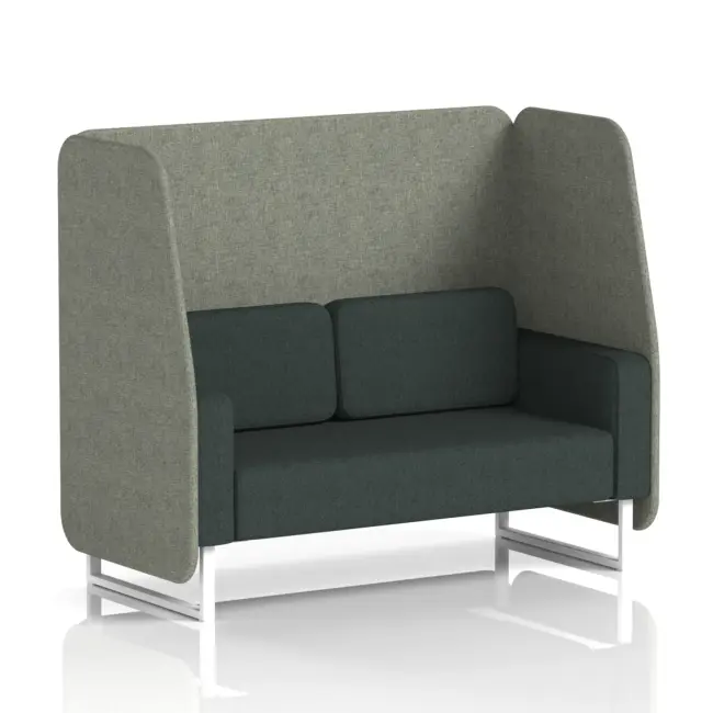 Brixworth Open Booth With White Legs in Two Tone - Image 17