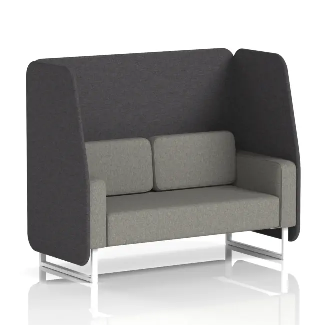 Brixworth Open Booth With White Legs in Two Tone - Image 20